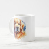 Schönes Goldenes Retriever im Wasser Kaffeetasse (Vorderseite Links)