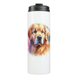 Schönes Goldenes Retriever im Wasser Thermosbecher
