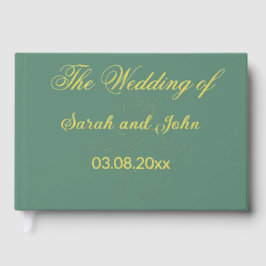 Schönes Goldfolie Hochzeitsbuch Foto / Gästebuch. Gästebuch