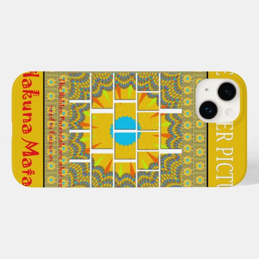 Schönes, goldgelb phantastisches Grafikdesign Case-Mate iPhone Hülle (Rückseite (Horizontal))