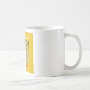 Schönes, goldgelb phantastisches Grafikdesign Kaffeetasse