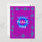 Schönes, goldgelb phantastisches Grafikdesign Postkarte (Vorne/Hinten)