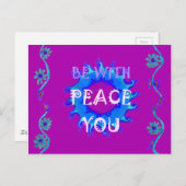 Schönes, goldgelb phantastisches Grafikdesign Postkarte (Vorne/Hinten)