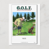 Schönes Golfbild Postkarte (Vorderseite)