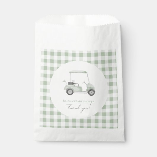 Schönes Golfspiel Babydusche Party Geschenktütchen (Vorderseite)