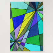 Schönes grafisches Design wie festes Glas auf eine Puzzle (Vertikal)