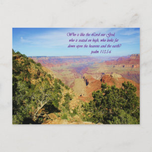 Schönes Grand Canyon Foto mit Bibel Verse Postkarte
