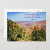 Schönes Grand Canyon Foto mit Bibel Verse Postkarte (Vorne/Hinten)