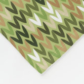 Schönes grandioses Strick in grüner Olivenfarbe Fleecedecke (Ecke)