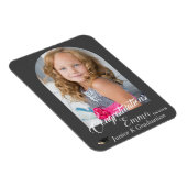 Schönes Grau Herzlichen Glückwunsch JK Abschluss F Magnet (Rechte Seite)