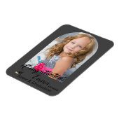 Schönes Grau Herzlichen Glückwunsch JK Abschluss F Magnet (Linke Seite)