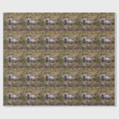 Schönes graues, farbiges Pferd Geschenkpapier (Flach)