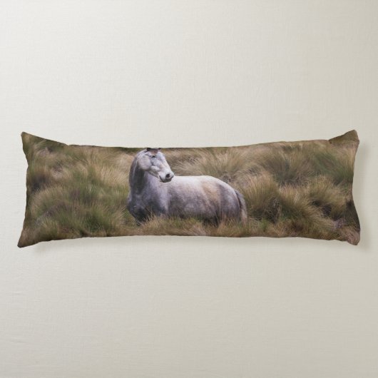 Schönes graues, farbiges Pferd Seitenschläferkissen (Vorderseite)