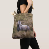 Schönes graues, farbiges Pferd Tasche (Von Nahem)