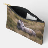Schönes graues, farbiges Pferd Zubehörtasche (Offen)