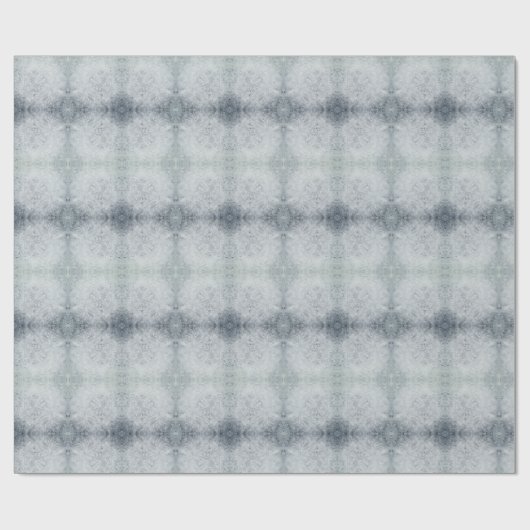 Schönes graues Frostdesign Geschenkpapier (Flach)