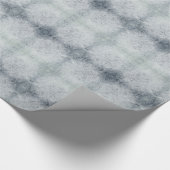 Schönes graues Frostdesign Geschenkpapier (Ecke)