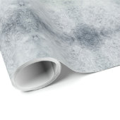 Schönes graues Frostdesign Geschenkpapier (Rolleneckpunkt)