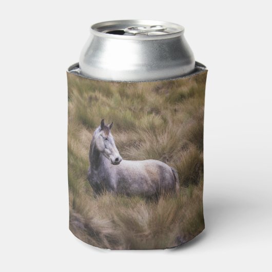 Schönes graues Pferd Dosenkühler (Kanne Vorderseite)