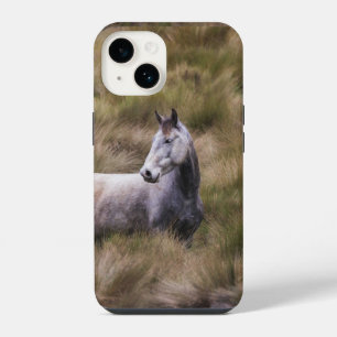 Schönes graues Pferd iPhone 14 Hülle