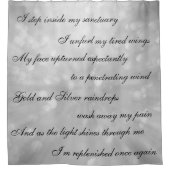 Schönes graues /silver, das duschvorhang (Vorderseite)