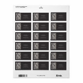 Schönes Graupferd mit der Manadresse Adressaufkleber (Vorne)