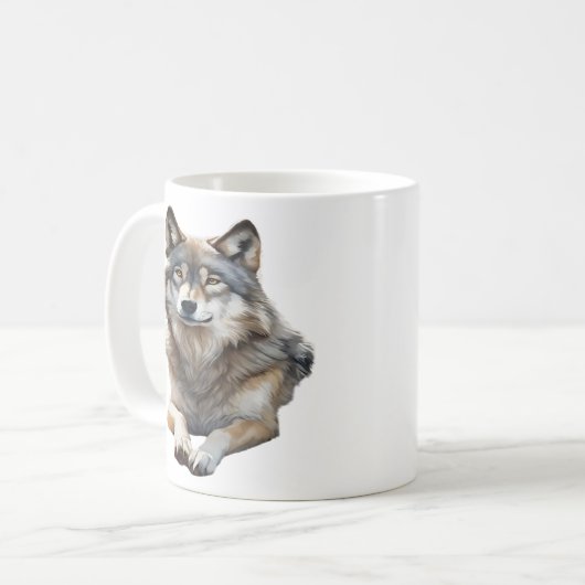 Schönes Gray Wolf Lounges Kaffeetasse (Vorderseite Links)