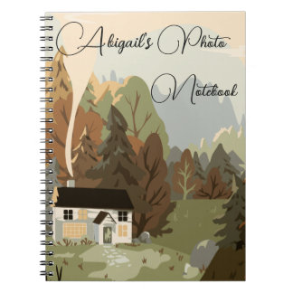 Schönes Green Forest Foto Notebook Notizblock