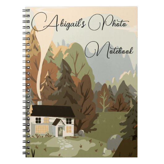 Schönes Green Forest Foto Notebook Notizblock (Vorderseite)