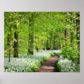 Schönes Green Springtime Forest Foto Poster (Vorne)