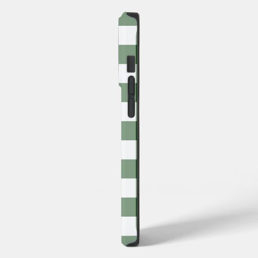 Schönes Green und White Gingham Muster Case-Mate iPhone Hülle (Rückseite / Links)