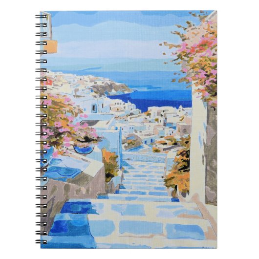 Schönes Griechenland-Notebook Notizblock (Vorderseite)