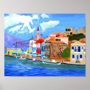 Schönes Griechenland-Poster Poster