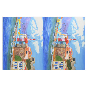 Schönes griechisches Baumwollgewebe Stoff