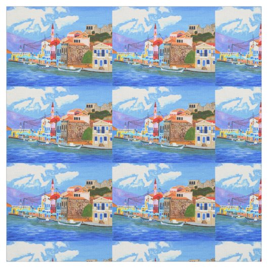 Schönes griechisches Baumwollgewebe Stoff (Muster)