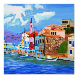 Schönes griechisches Poster