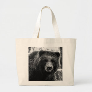 Schönes Grizzly-Bärn-Foto Jumbo Stoffbeutel