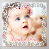 Schönes großes Foto-Poster mit Skriptbegrenzung Poster (Vorne)