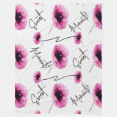 Schönes großes rosa Fleece Blanken (Vorderseite)