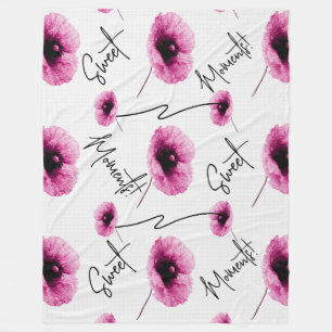 Schönes großes rosa Fleece Blanken