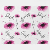 Schönes großes rosa Fleece Blanken (Vorderseite (Horizontal))