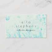 Schönes Grün der Wasserfarben Visitenkarte (Vorderseite)