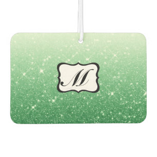 Schönes Grün Mit Monogramm Autolufterfrischer