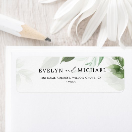 Schönes Grün Rücksendesiegel (Insitu)