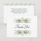 Schönes Gründesign Dankeskarte (Vorne/Hinten)