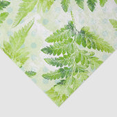 Schönes, grünes, botanisches Aquarellmuster Seidenpapier (Ausschnitt)