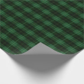 Schönes grünes Kariertes Weihnachtswackelpapier Geschenkpapier (Ecke)