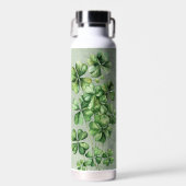 Schönes grünes Kleeblatt Trinkflasche (Vorne)
