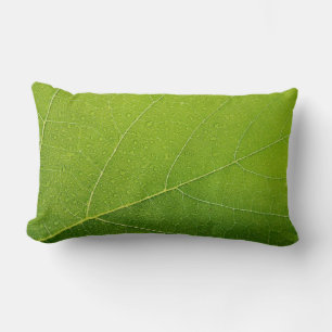 Schönes grünes Leaf Lendenkissen
