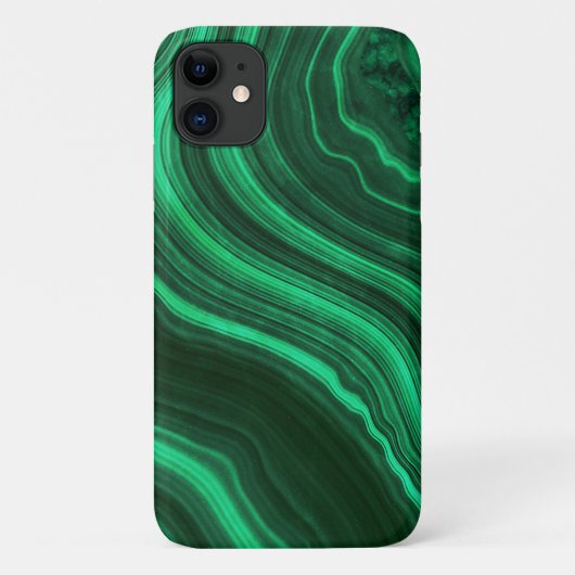 Schönes grünes Marmor Agate Gemstone Case-Mate iPhone Hülle (Rückseite)
